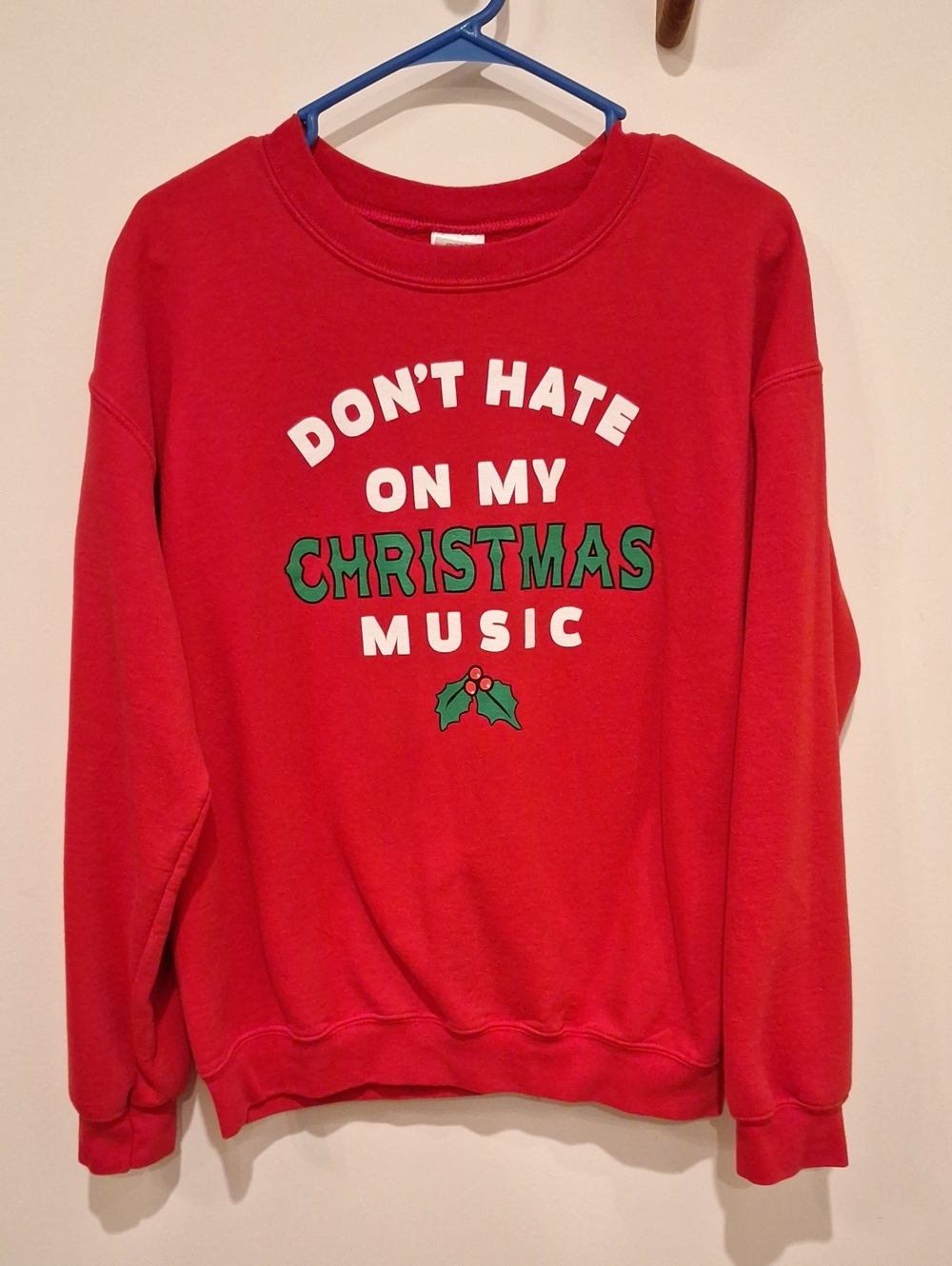 Gildan "Don't Hate On My Christmas Music" Crewneck Sweatshirt